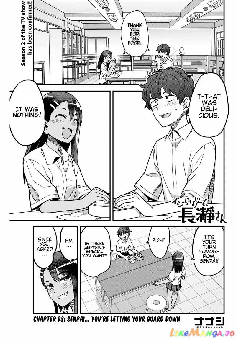 Please Don’t Bully Me, Nagatoro chapter 93 - page 1