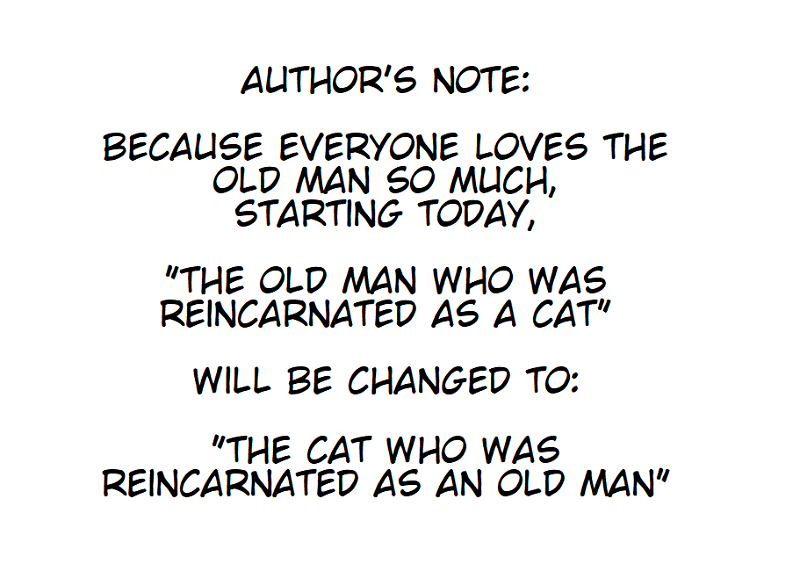 The Old Man Who Was Reincarnated As A Cat chapter 55.5 - page 1